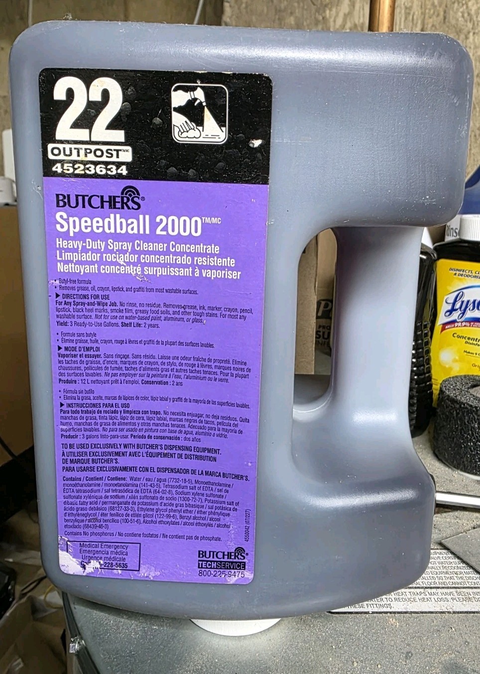 2x Diversey Speedball 2000 Heavy Duty POWER CLEANER Degreaser Concentrate 5L