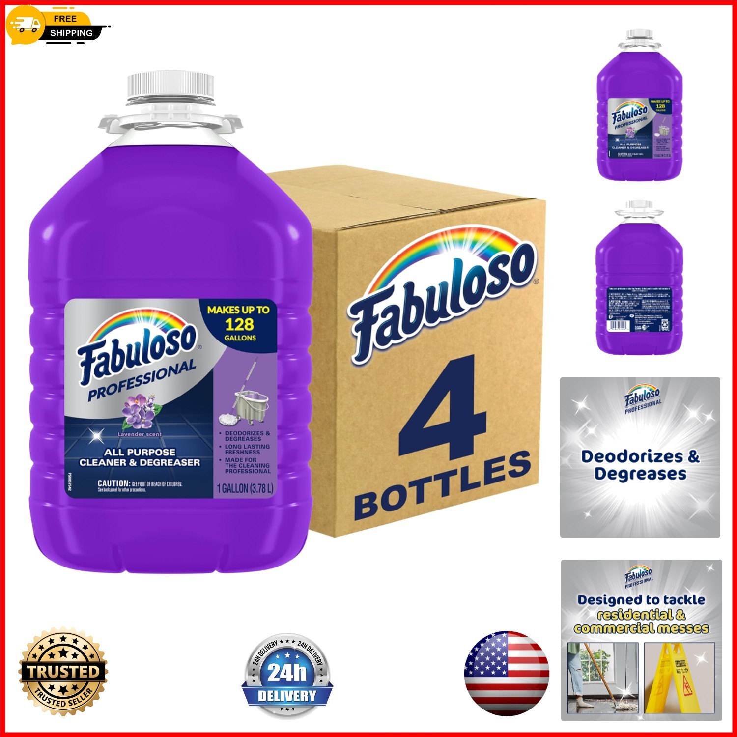 128oz LAVENDER Pack of 4