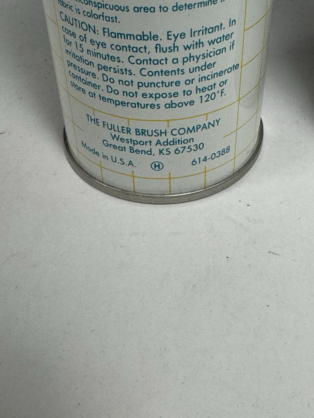 Vintage Fuller Brush Static Stop 2 Cans 6.5 OZ BOTH CANS FULL AND SPRAY
