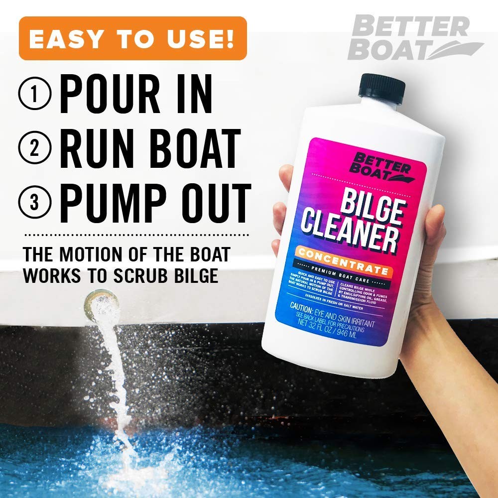 Premium Boat Bilge Cleaner, Concentrate for Heavy Duty Cleaning, Removes Grea…