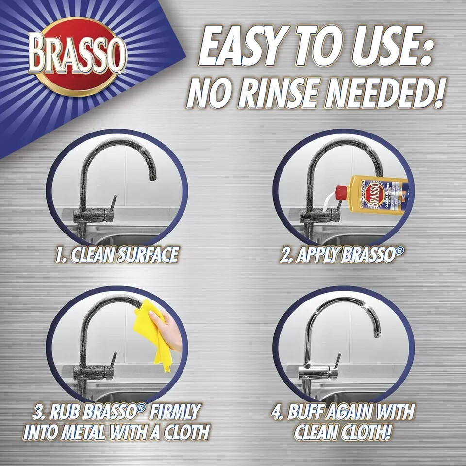 Brasso-2660089334 Multi-Purpose Metal Polish, 8 FL Oz (Pack of 1) …