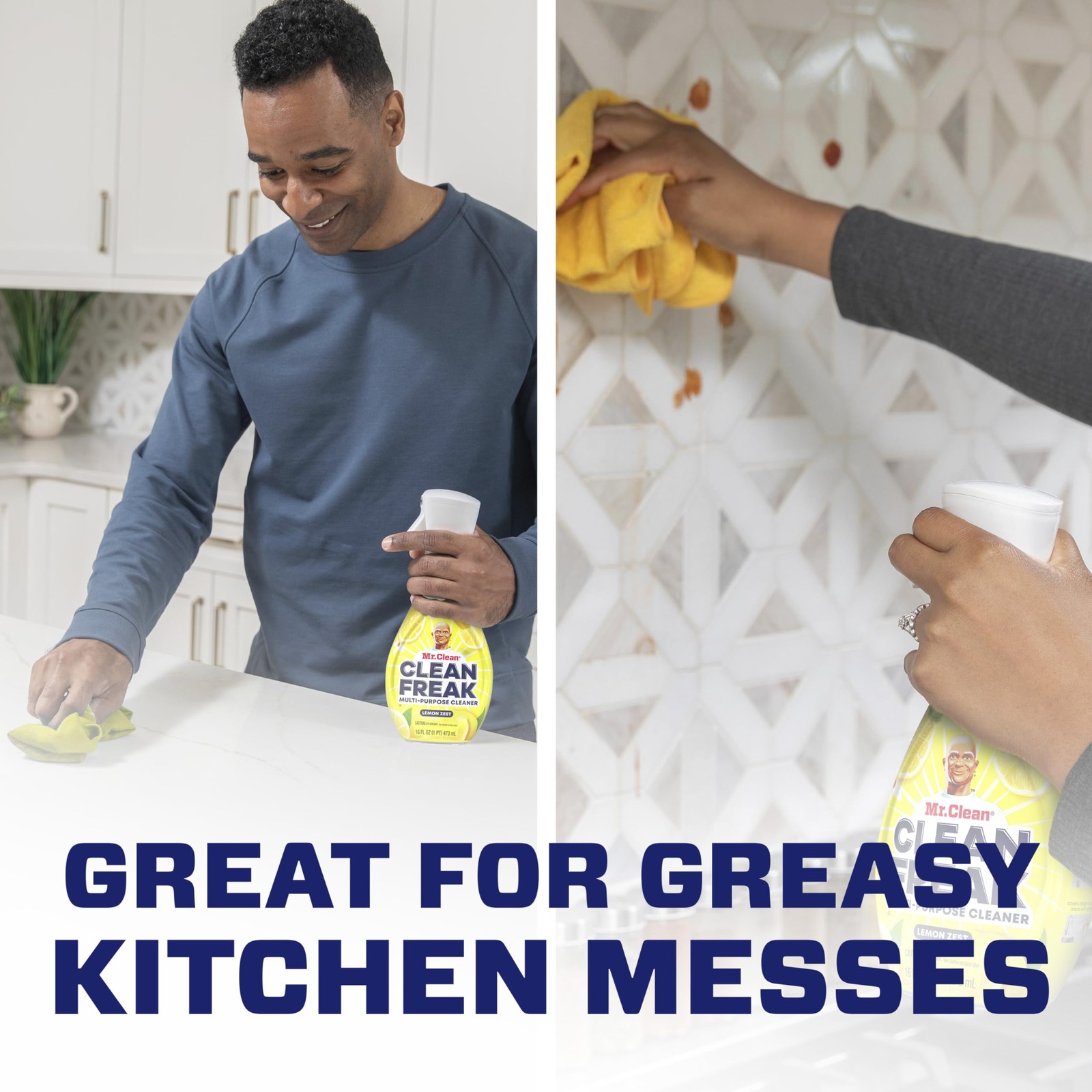 Mr. Clean Freak Multi Surface Cleaning Spray, Deep 16 Fl Oz (Pack of 4)