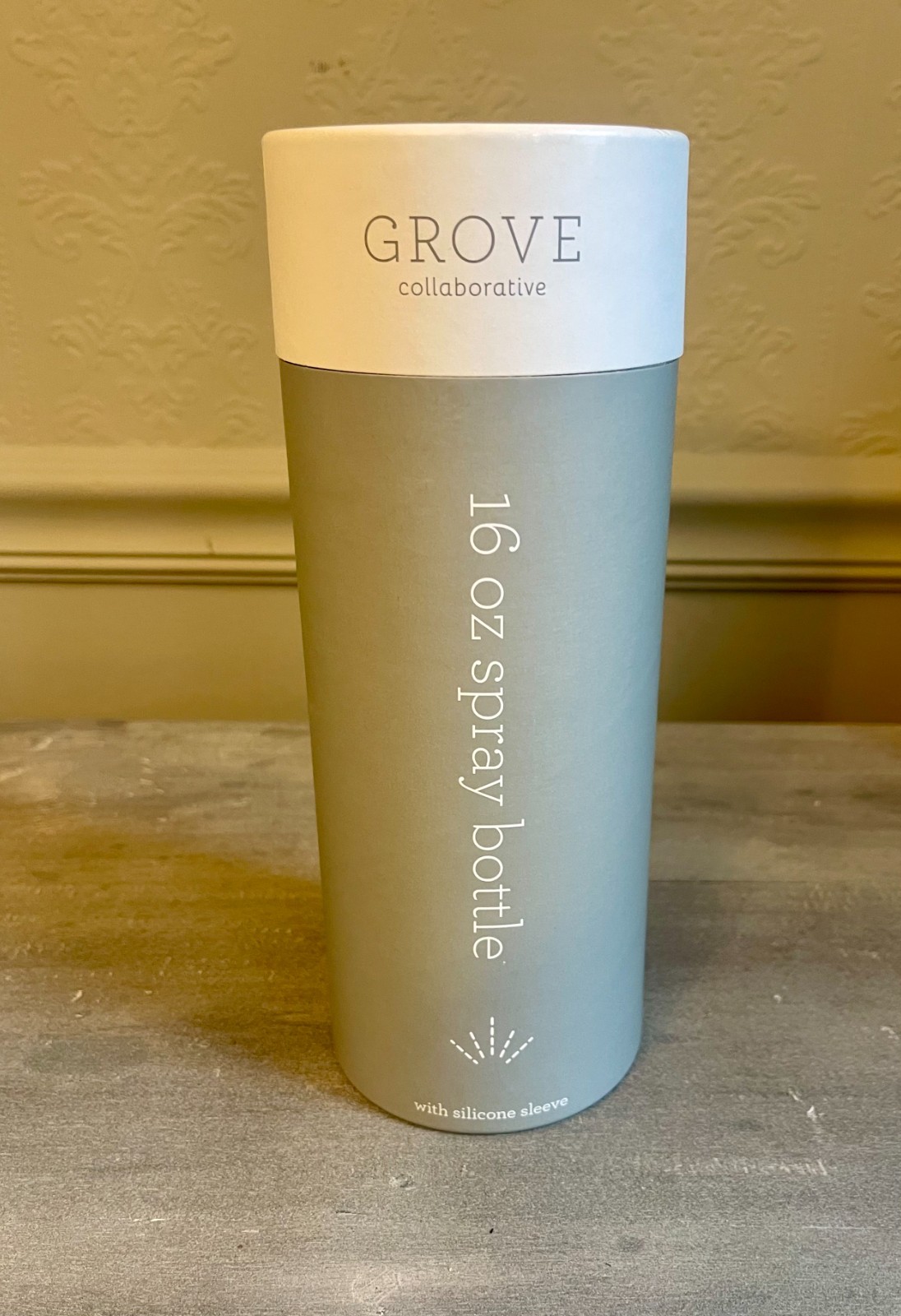 Brand New Grove Collaborative Turquoise Reusable Glass Cleaning Bottle-16oz