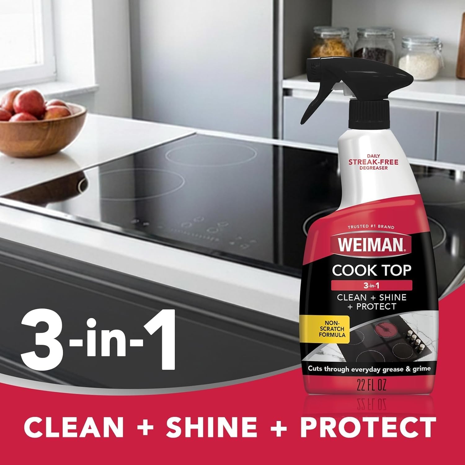 Cooktop & Oven Cleaning Spray – 6-Pack Streak-Free Formula