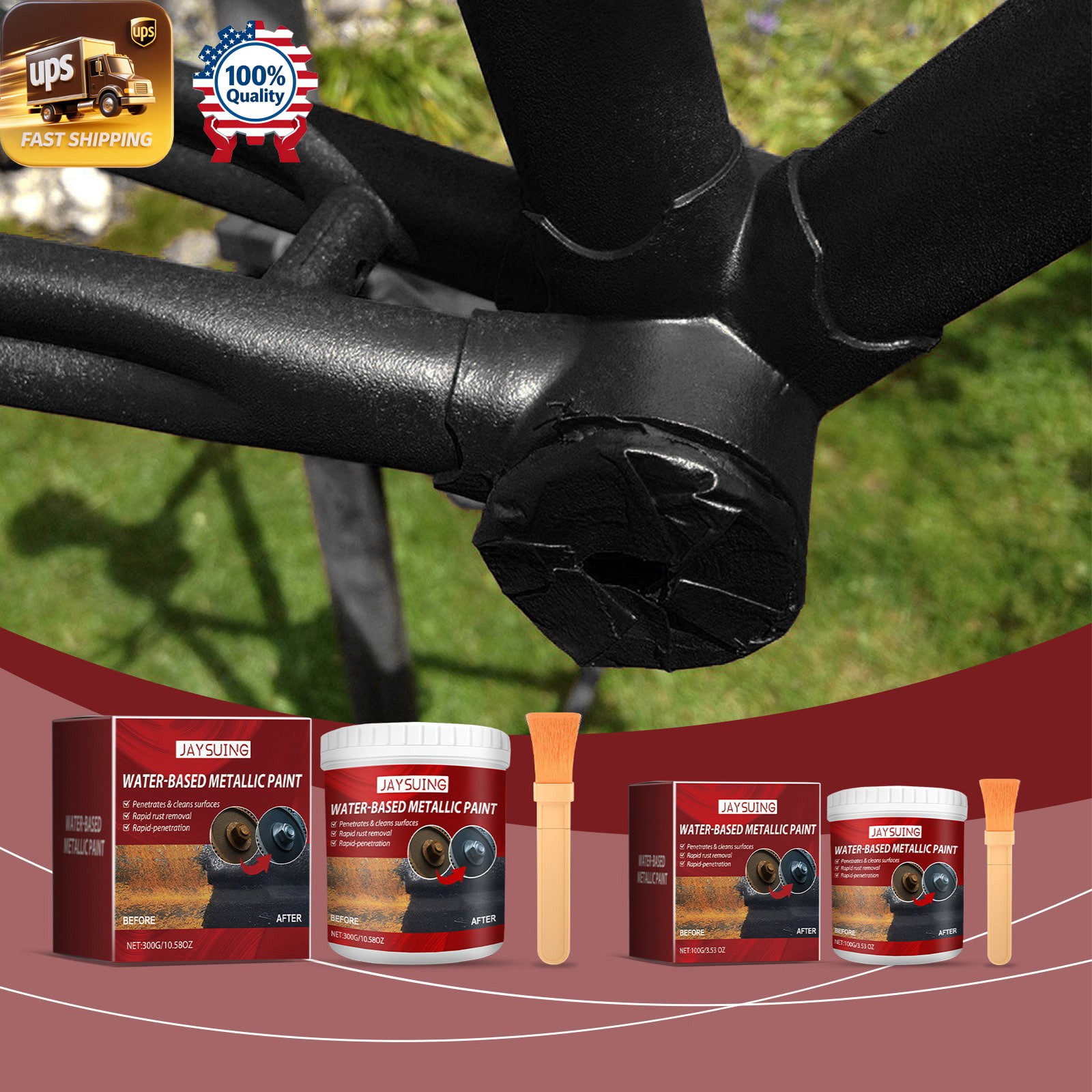 Radiator Anti Corrosion Primer – 300g Metal Paint Anti Rust Renovation 🧼