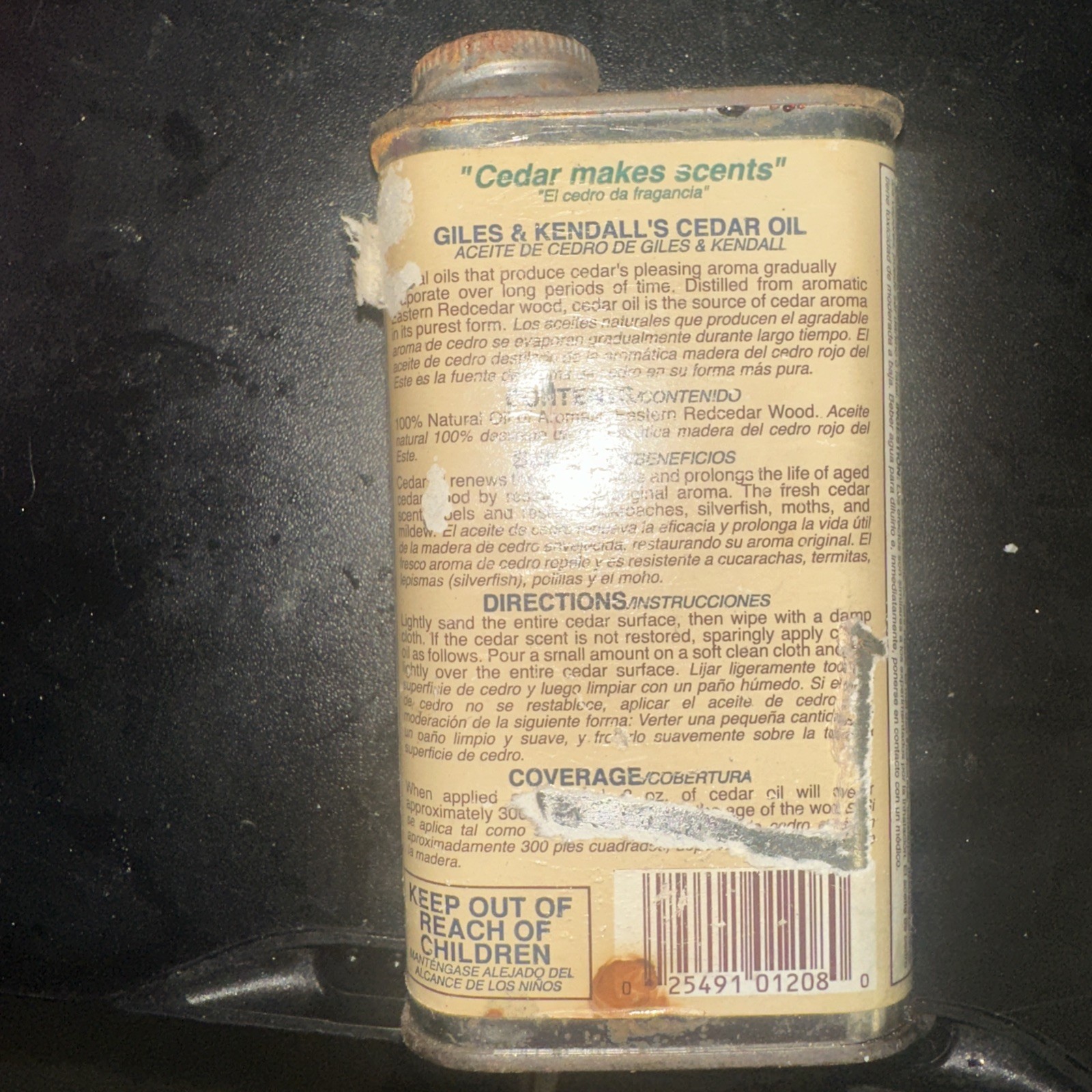 Cedar Oil 8oz Restores Original Aroma of Cedar Wood Furniture & Surfaces