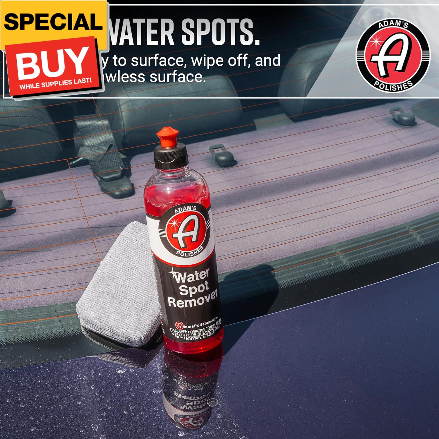 Water Spot Remover – Hard Water Stain Remover for Glass, Shower Doors, Paint, Wi