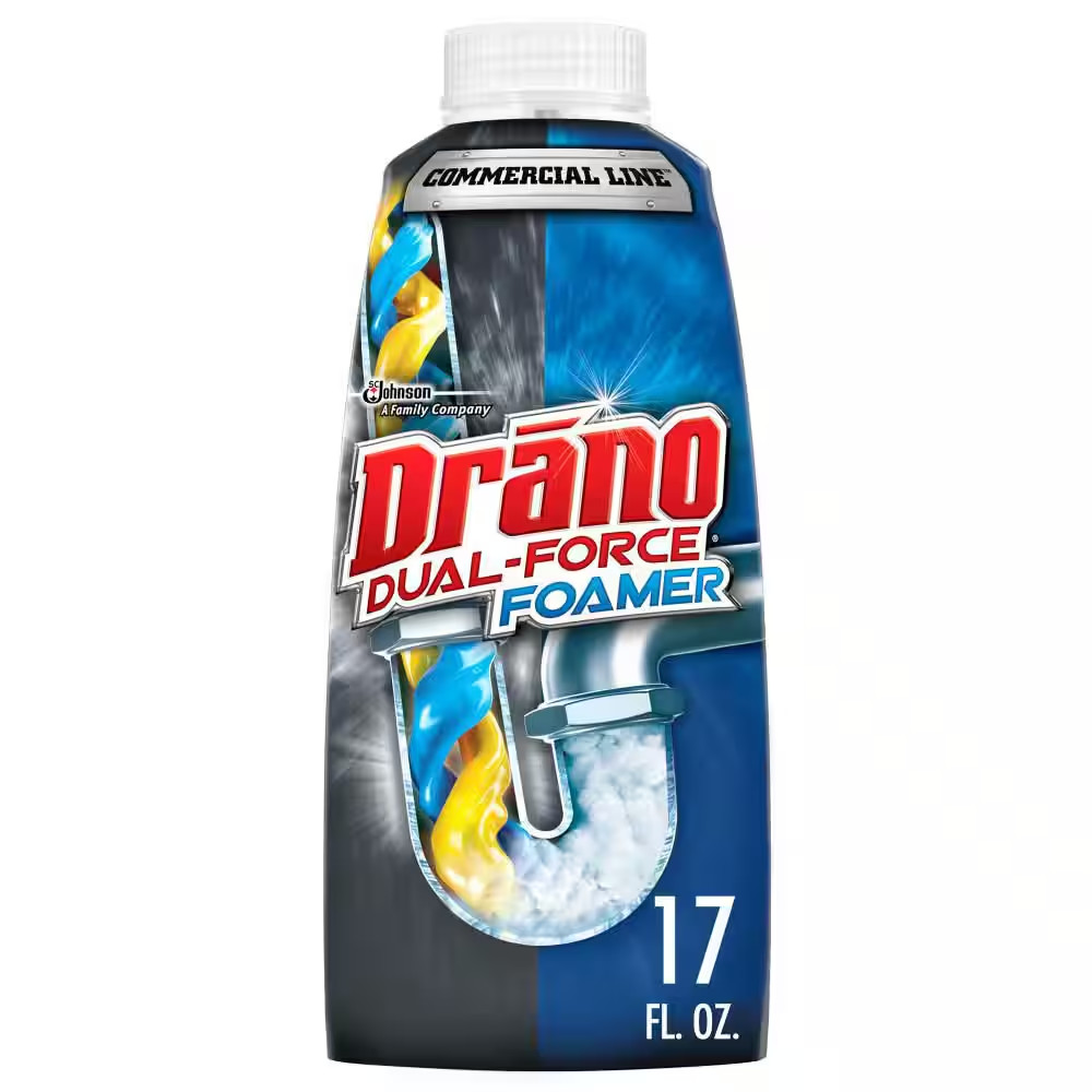 17 Oz. Dual-Force Foamer Clog Remover, Commercial Line Drain Cleaner
