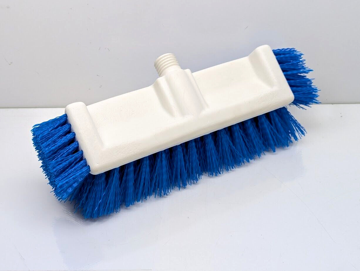 Lot of 6 Extra Heavy Duty Deck Scrubber Cleaning Brush Blue Bristles Replacement