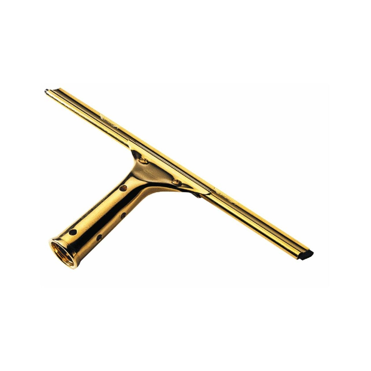 10018 Solid Brass Window Squeegee, 18-Inch , Yellow