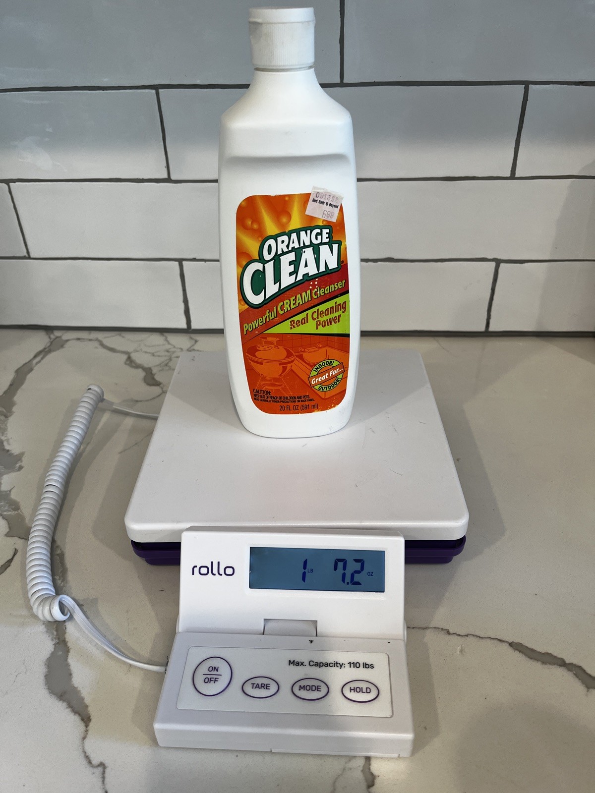 ORANGE CLEAN Powerful Cleaning Cream Cleanser Orange Glo 20 fl oz.