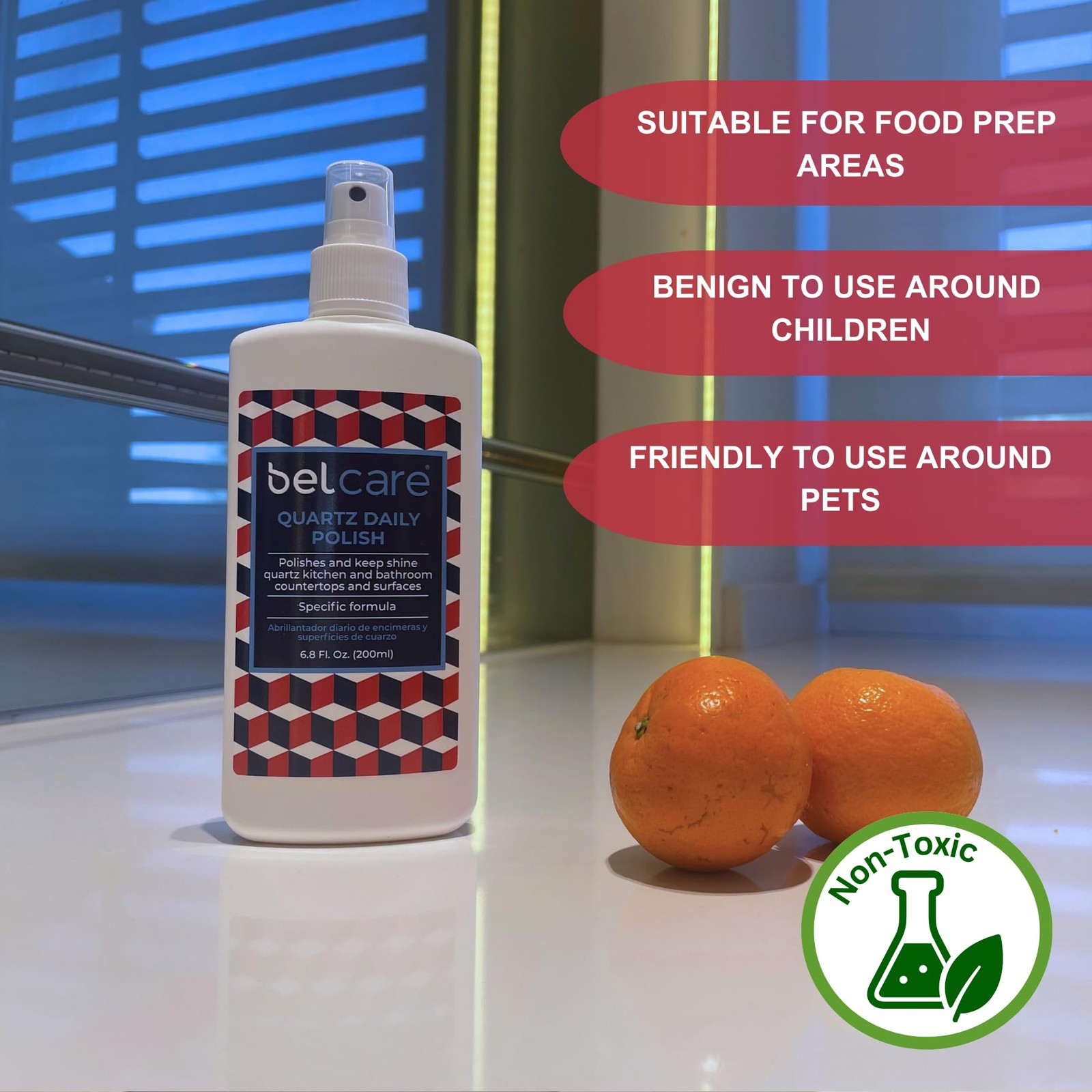 Quartz Countertop Polish for Kitchen Countertops, Bathroom Vanities, Restaura…