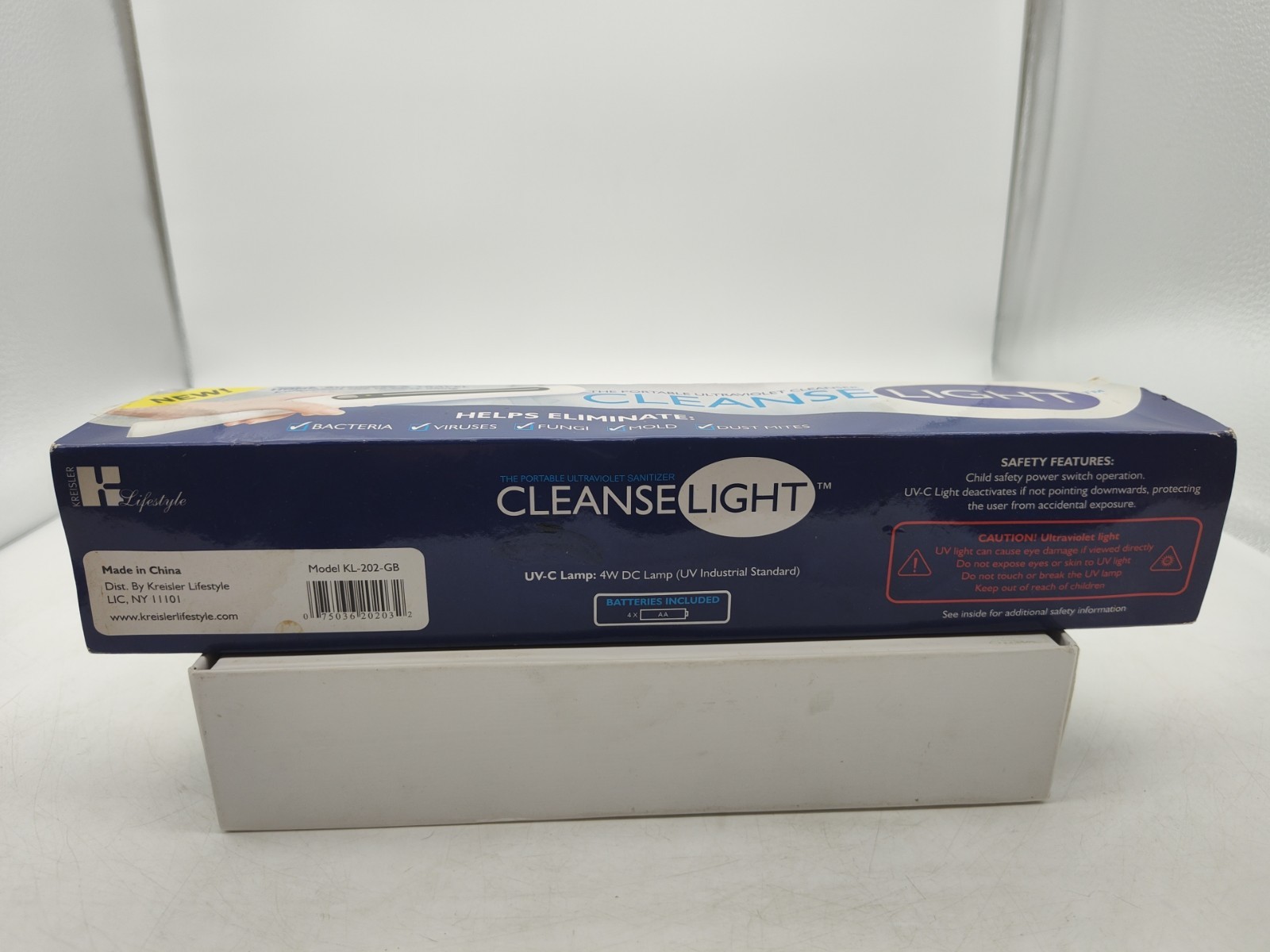 Cleanse Light-Ultraviolet Sanitizer-Home/Business/Travel-Bacteria/Mold/Fungi-NEW