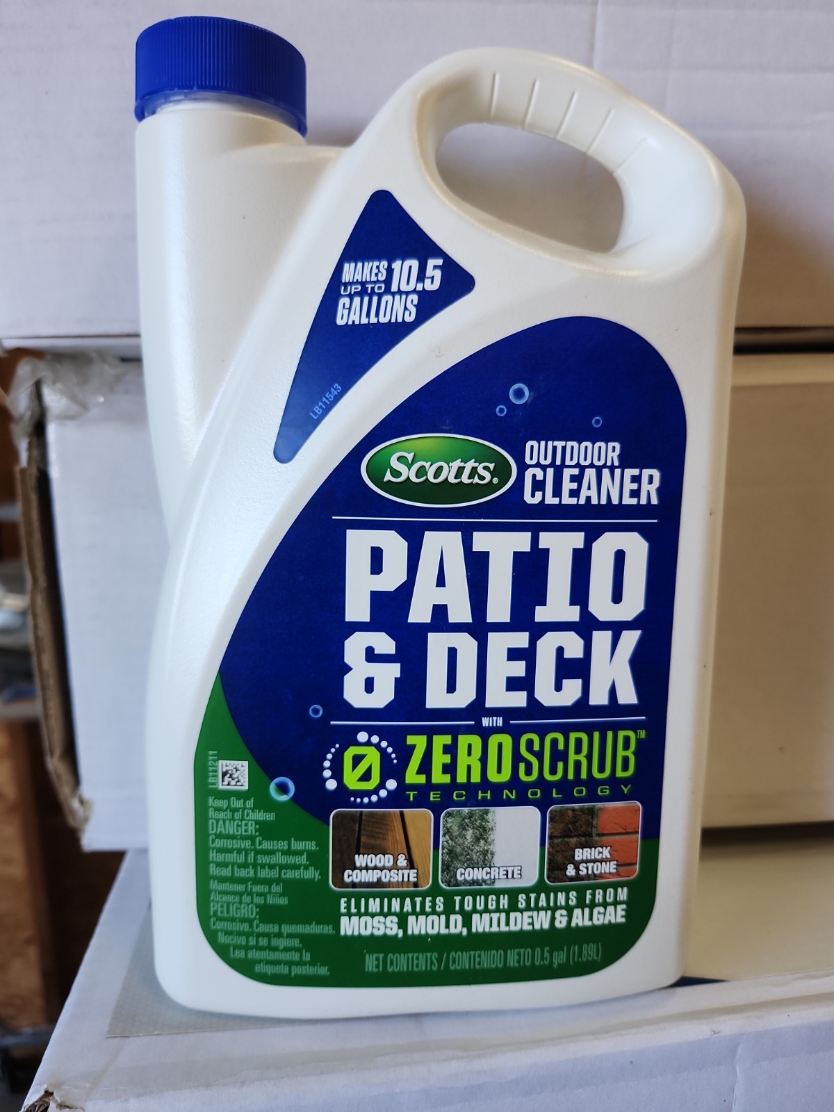 Scotts .5 Gal Concentrate Patio & Deck Cleaner ZERO SCRUB 6 PACK