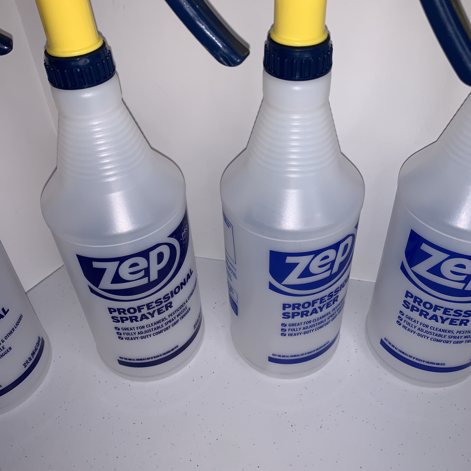 (4) Zep HDPRO36 32 oz Professional Commercial Cleaning Trigger Sprayers- New