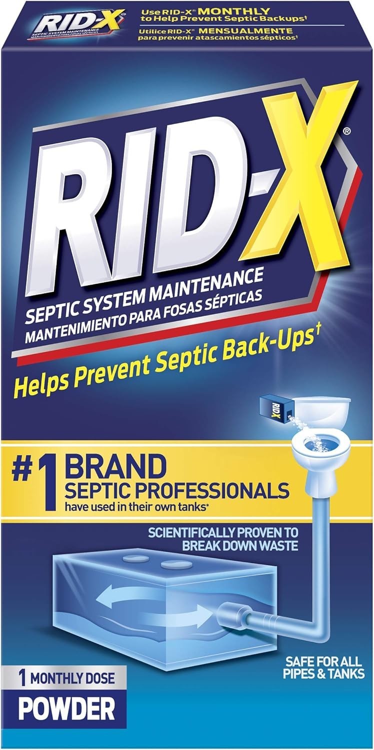 Effective Septic System Treatment, 9.8 oz Powder – Prevent Backups Naturally