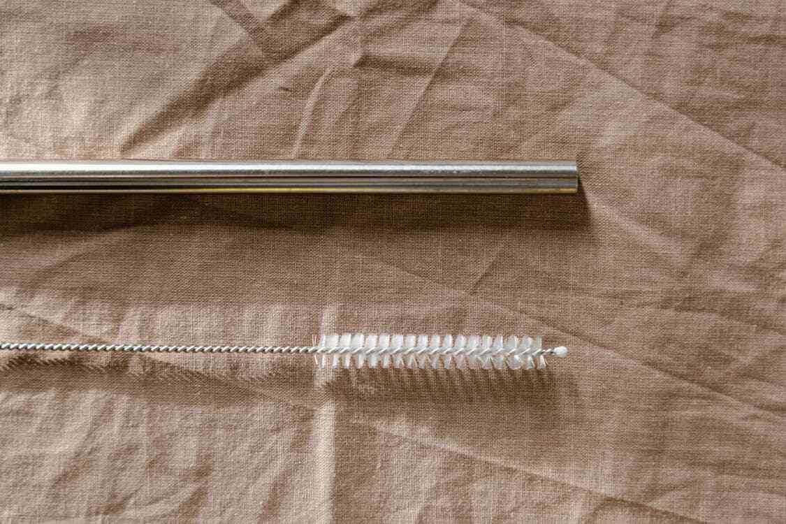 17 Piece Diamond Shine Nylon Mini Cleaning Brush Set Metal Straws Spray Guns