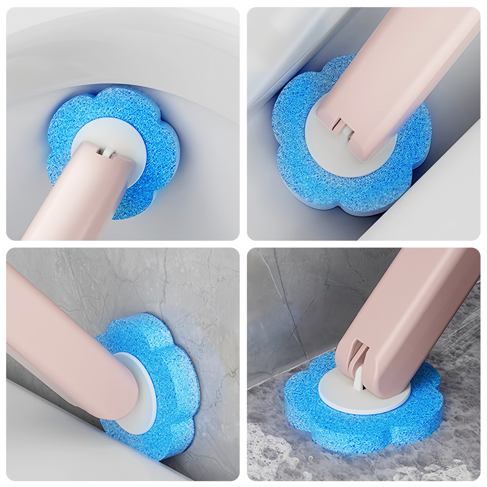 60PCS Disposable Toilet Brush Replacement Heads Cleaning Pads for Cleaner Wand