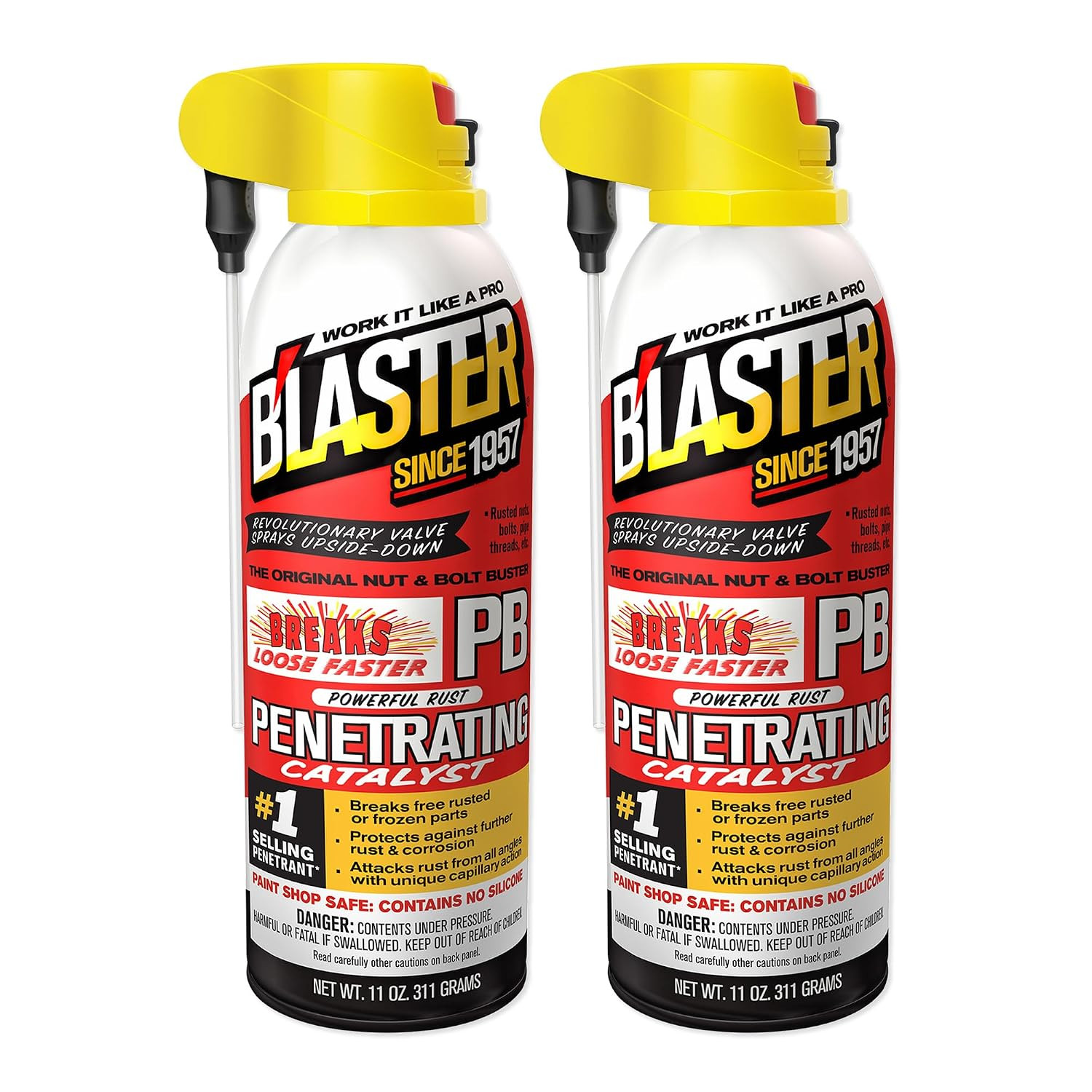 PB Penetrating Oil Spray, 11 Oz Aerosol Cans (2-Pack) – Rust Remover & Bolt Loo