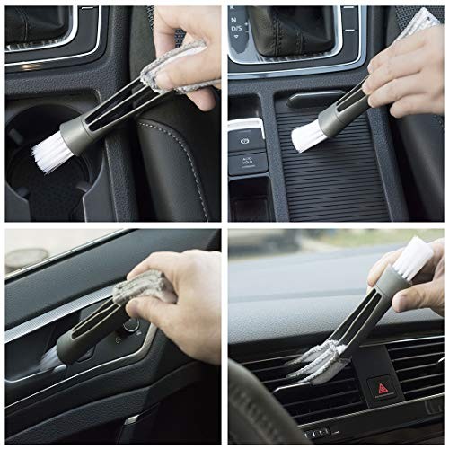 Microfiber Car Duster Extendable Handle Interior Exterior Large Blue
