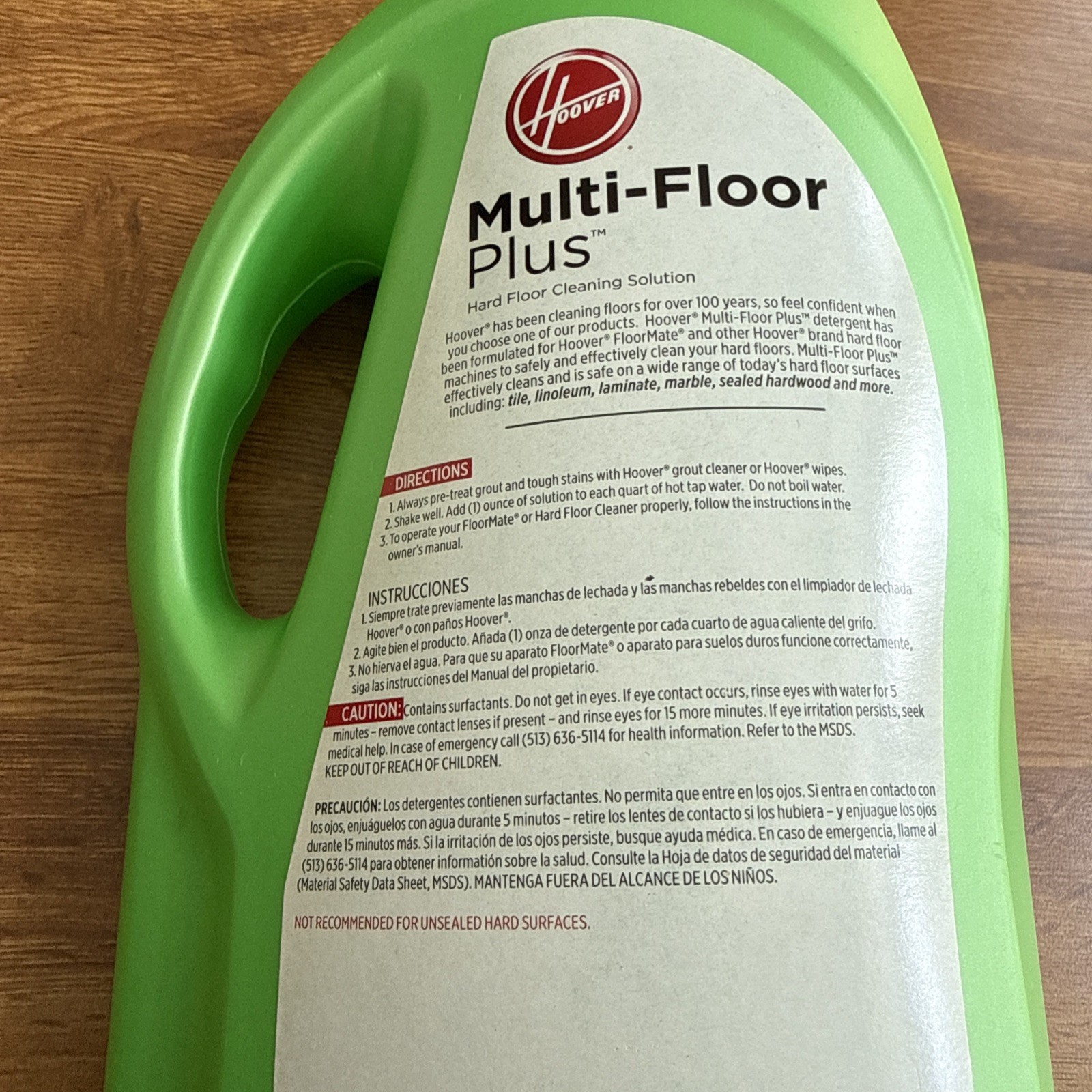 New Hoover Multi Floor Plus Hard Floor Cleaning Solution 2x Concentrated 64 Oz
