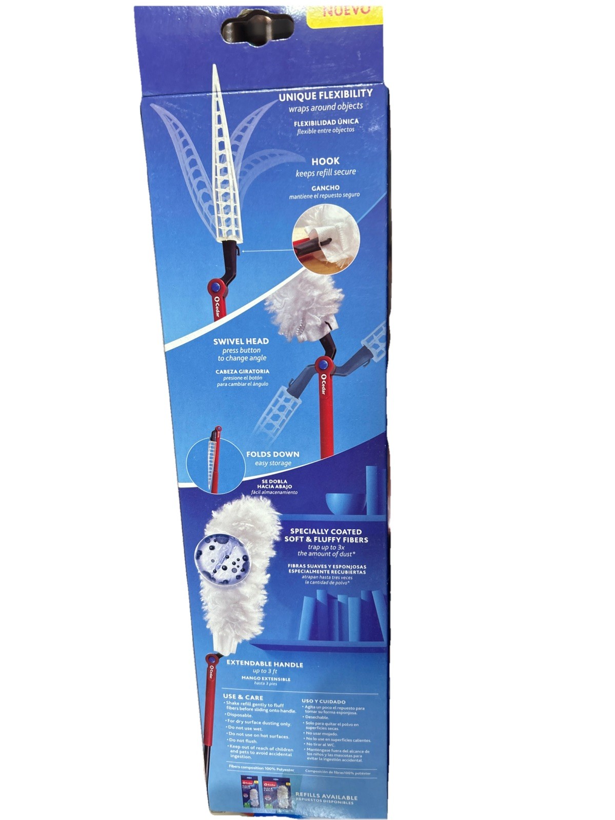 O-Cedar Flex and Catch Heavy Duty Dusting Kit with Stay-On Duster Hook