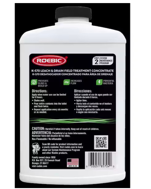 K-570 Leach and Drain Field Treatment