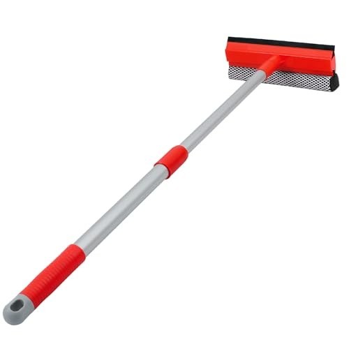 Windshield Cleaner Tool 2 in 1 Car Window Squeegee with Extendable Handle