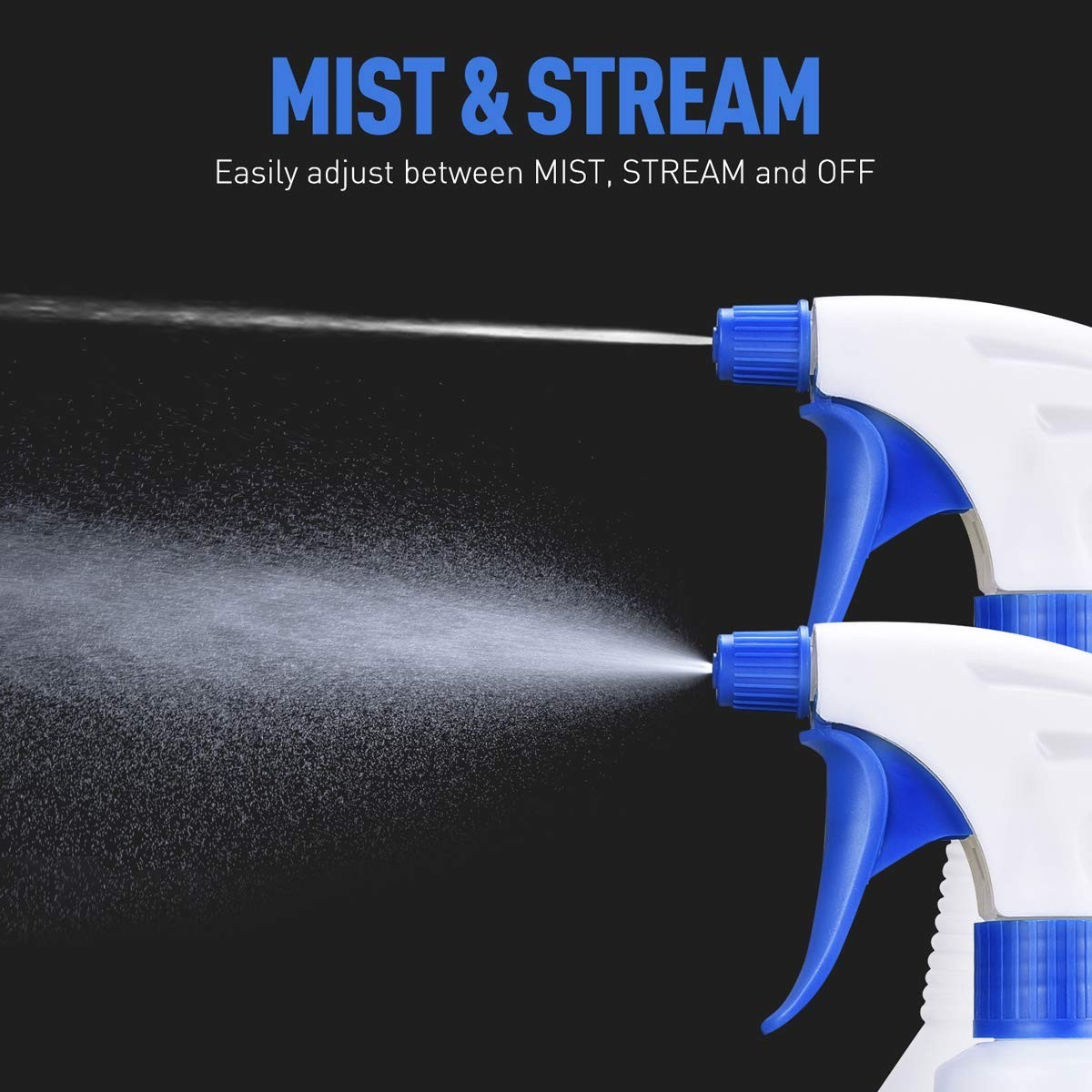 Plastic Spray Bottle 4 Pack 24 Oz Sprayer for Cleaning Solutions Bleach⭐️⭐️⭐️⭐️