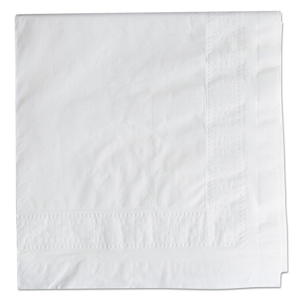 Hoffmaster 210130 Greek Key Embossed 54″ x 108″ Paper Tablecloths -WHT(25/CT)New