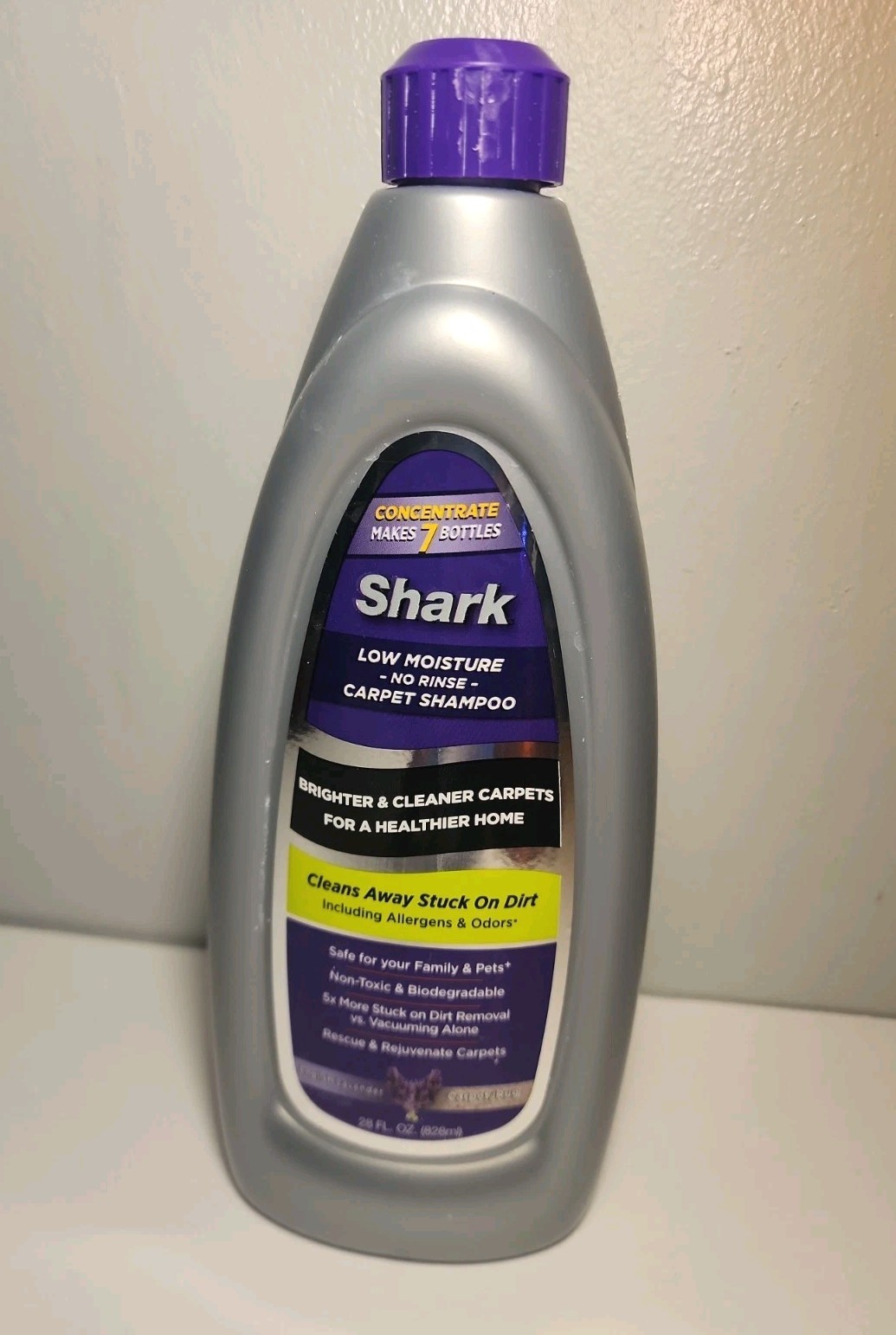 SHARK Carpet Shampoo Low Moisture No Rinse English Lavender 28 fl oz New Sealed