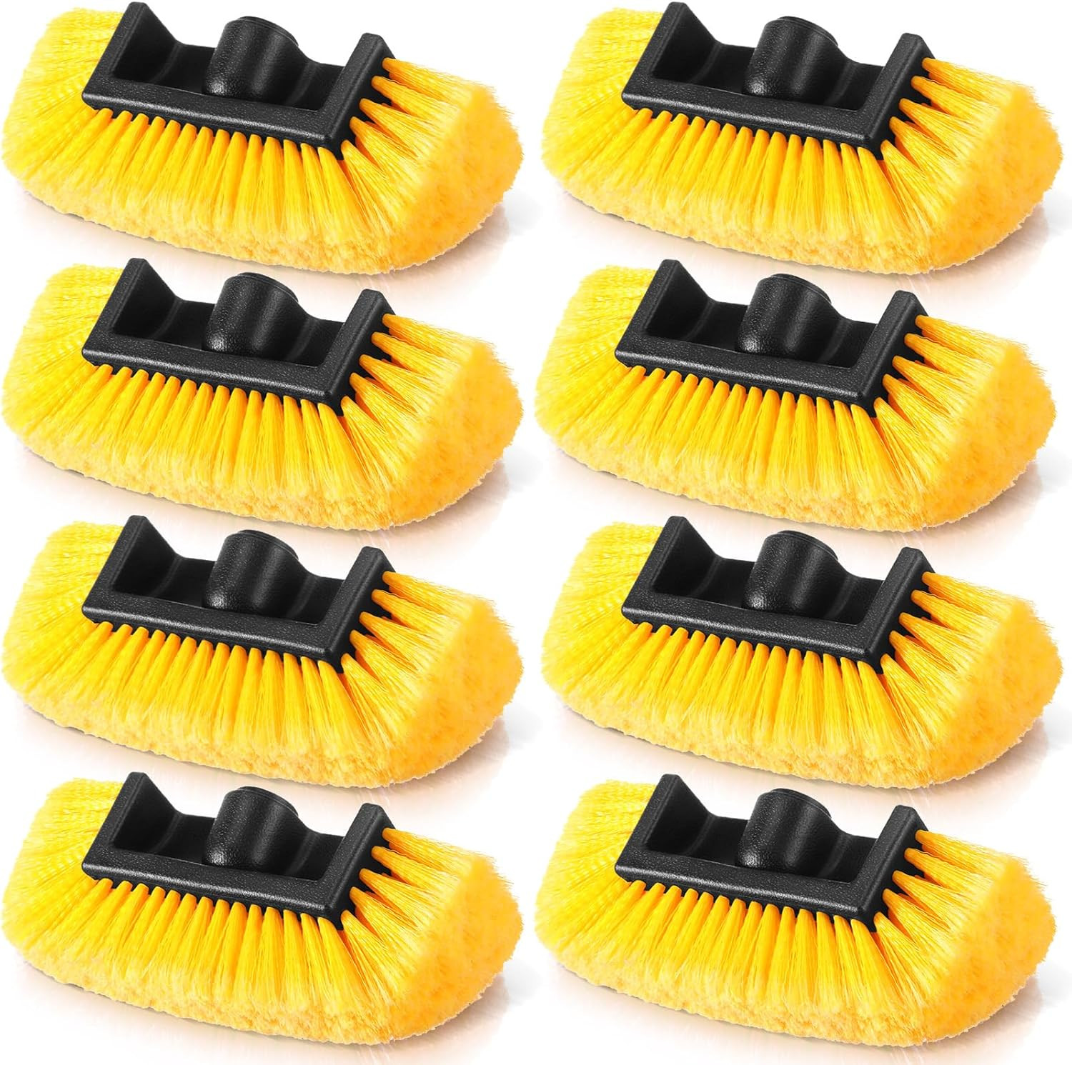 8 Pcs Car Wash Brush Head with Soft Detailing Bristle Flow Thru Car Cleaning Bru