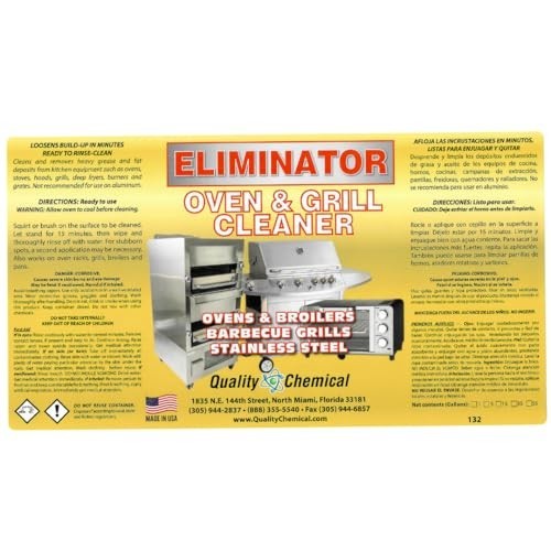 Heavy-Duty Oven & Grill Cleaner – Fast Acting Degreaser, Easy to Use, 128 oz
