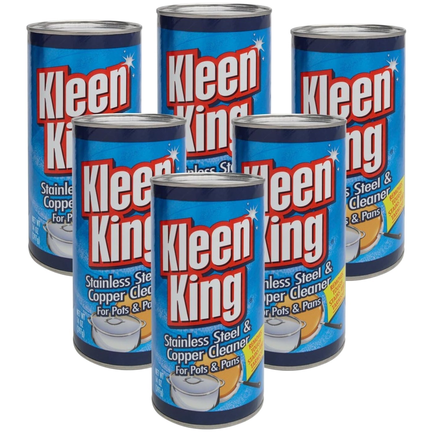 King Kleen Stainless Steel & Copper Cleaner 14 oz, 6 Pack