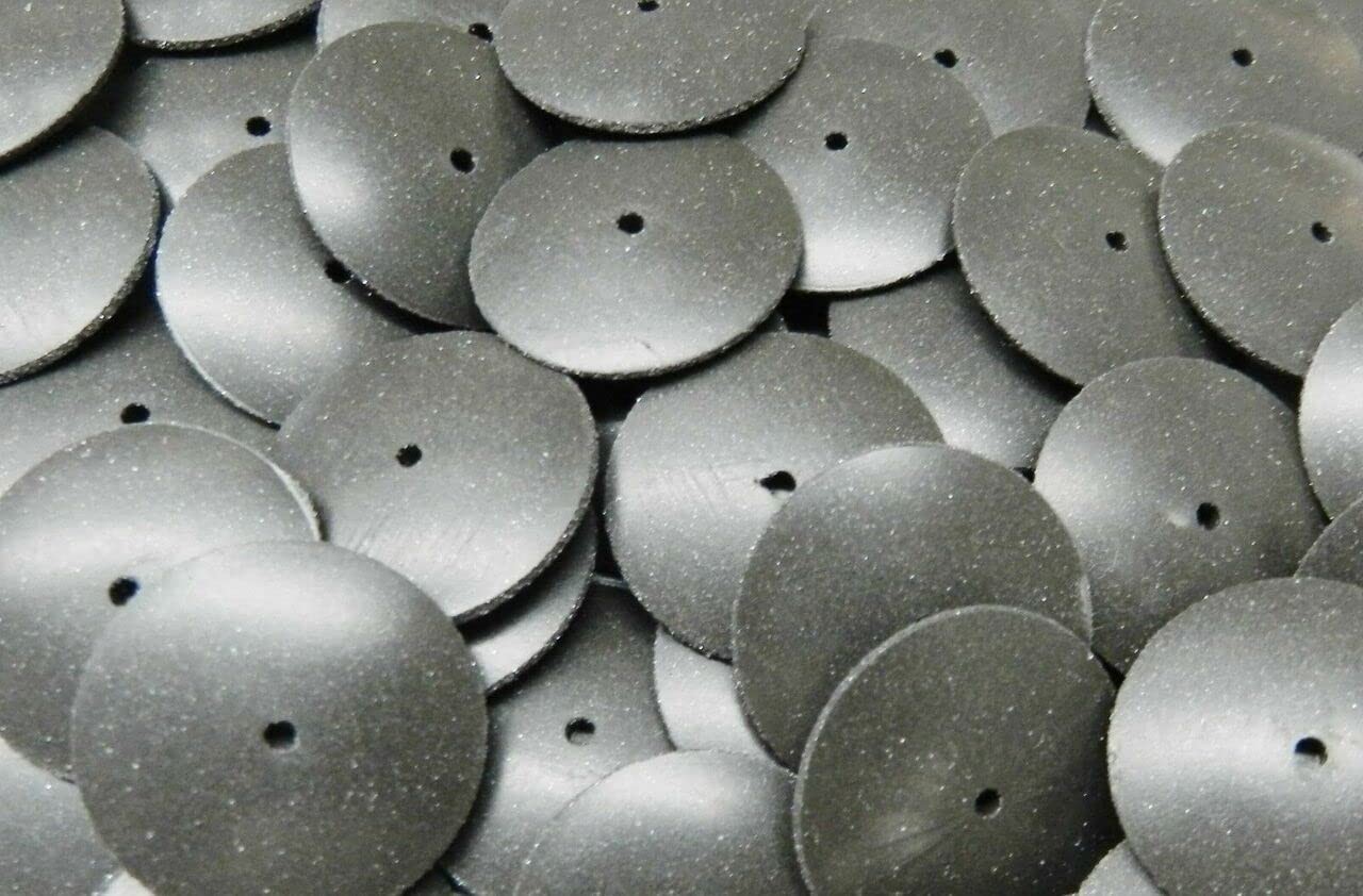 JTS Knife Edge Silicone Polisher Wheels 5/8” Dia Black Medium Flexible Pre-Po…