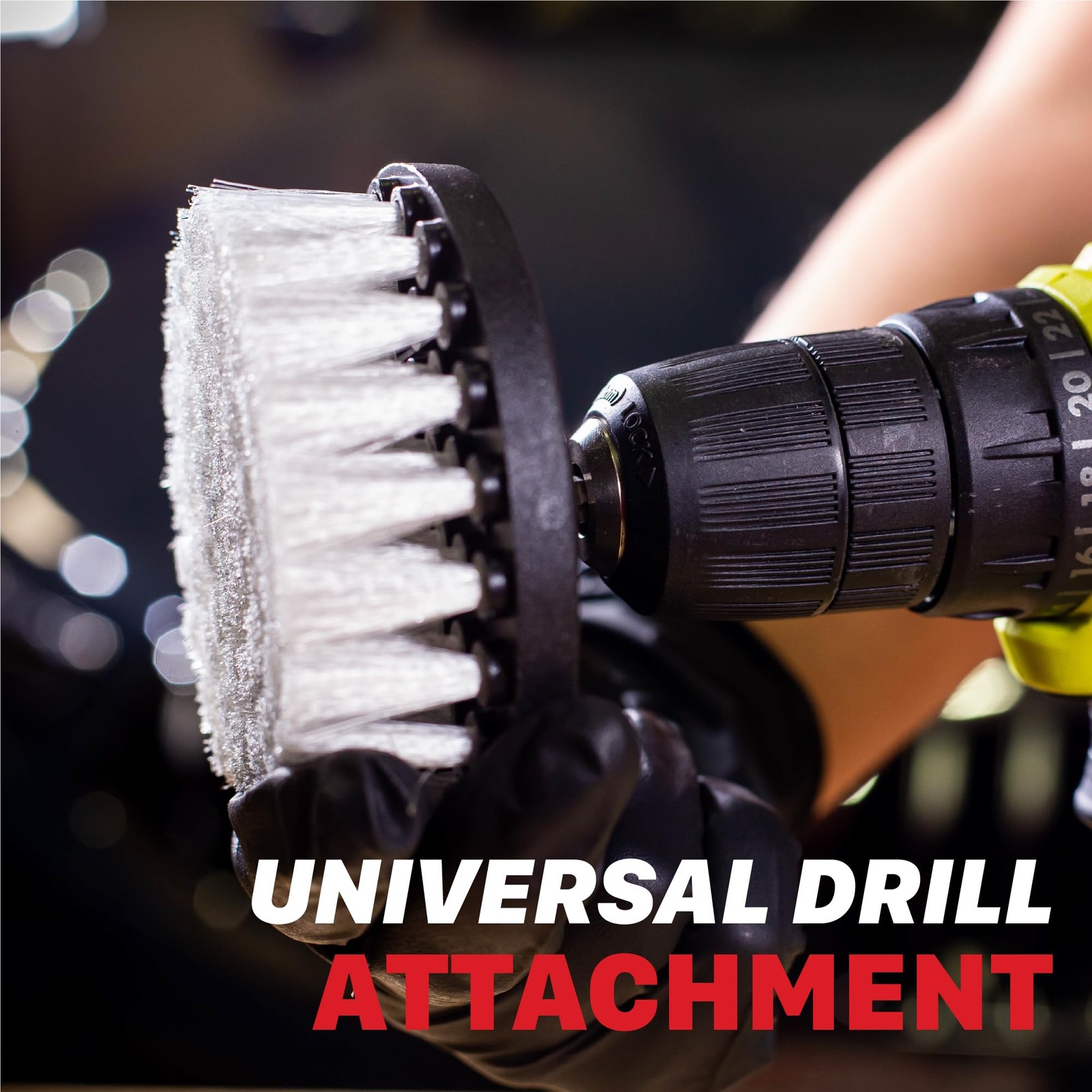 2″ & 4″ Universal 2-Piece Soft Leather Drill Brush Attachment Set – Professio…