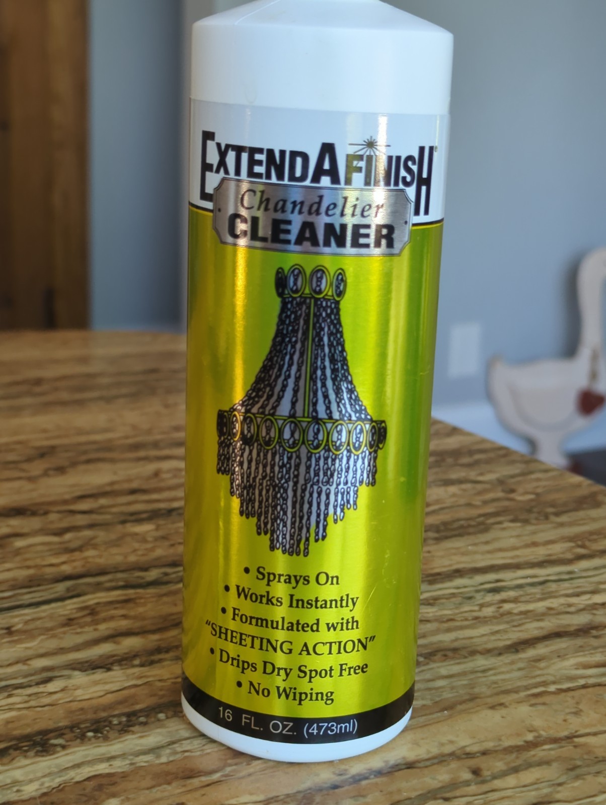 Extend A Finish Chandelier Cleaner 16oz Drip Dry Glass Crystal