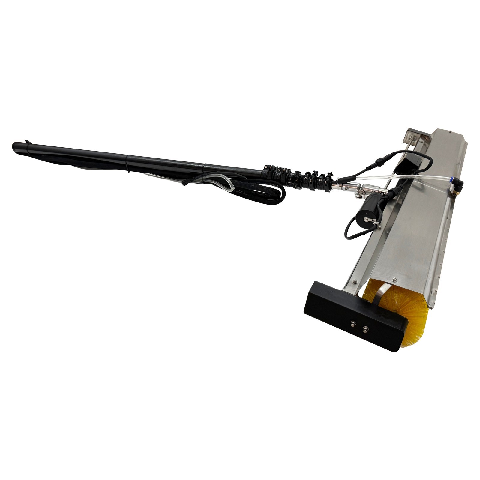 Electric Solar Panel Cleaner 5m Roller Brush Photovoltaic Scrubbing Tool 110V