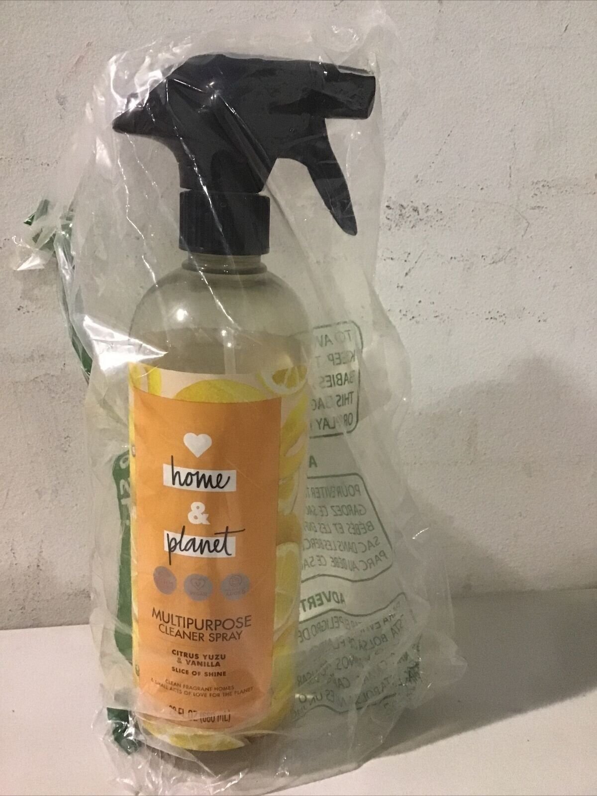 Love Home and Planet Multipurpose Cleaner Spray, Citrus Yuzu & Vanilla, 23 oz