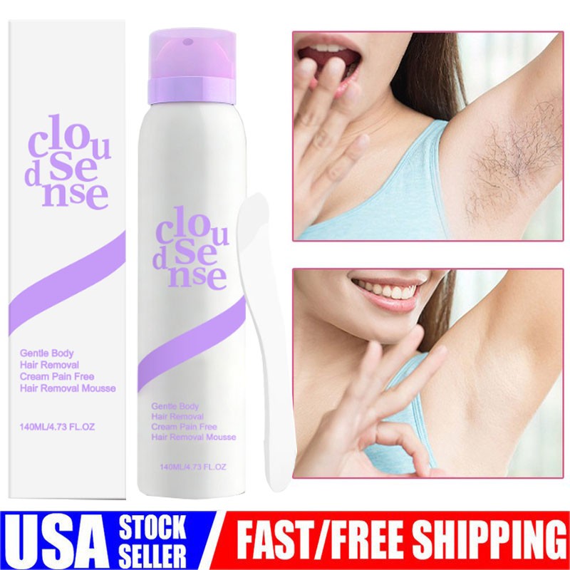 5X Cloud Sense Gentle Hair Removal Mousse Spray, Aloe & Hyaluronic Acid~2026