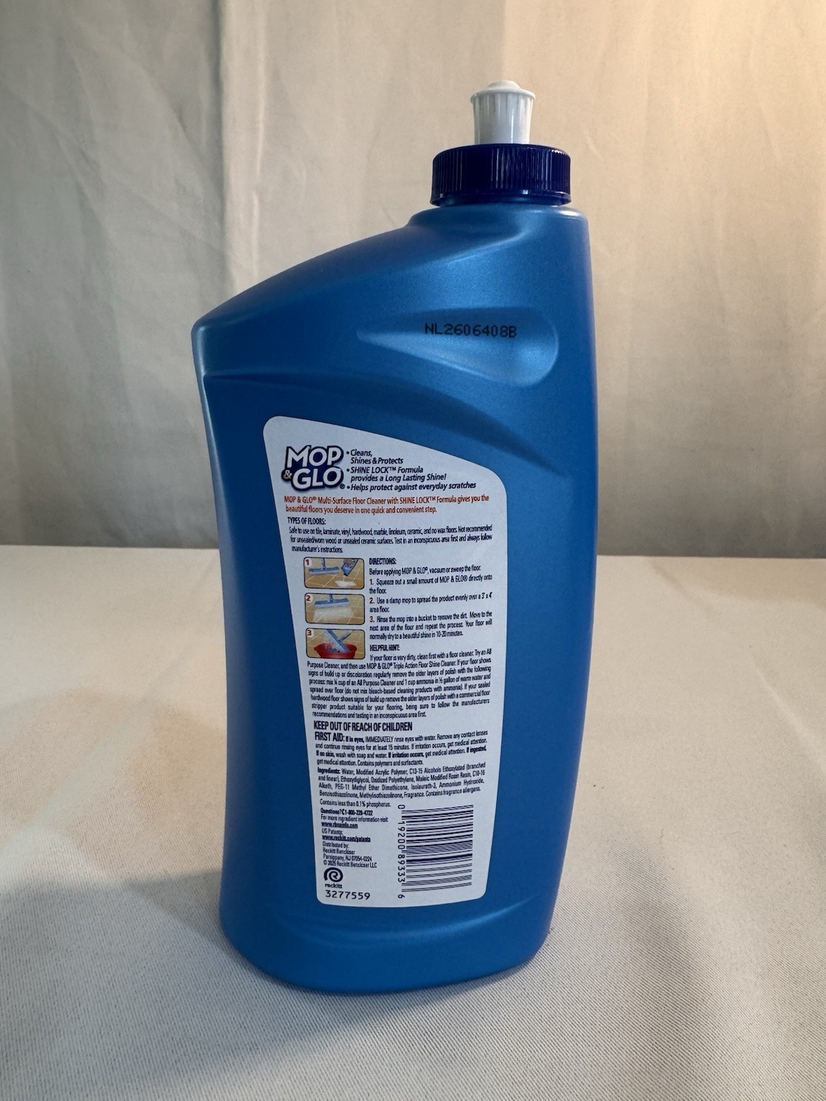 Mop & Glo FLOOR CLEANER 32 oz. Citrus Scent High Gloss Durable Shine 1920089333