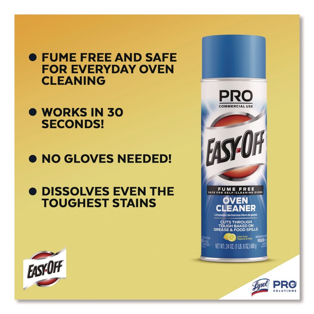 Professional EASY-OFF 85260EA 24 oz. Fume-Free Max Foam Oven Cleaner – Lemon New