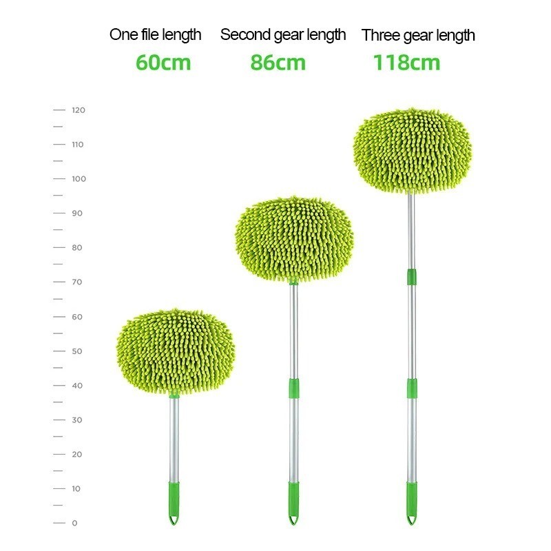 Adjustable Telescopic Car Wash Brush Kit Mop Long Handle Vehicle Cleaning Tool
