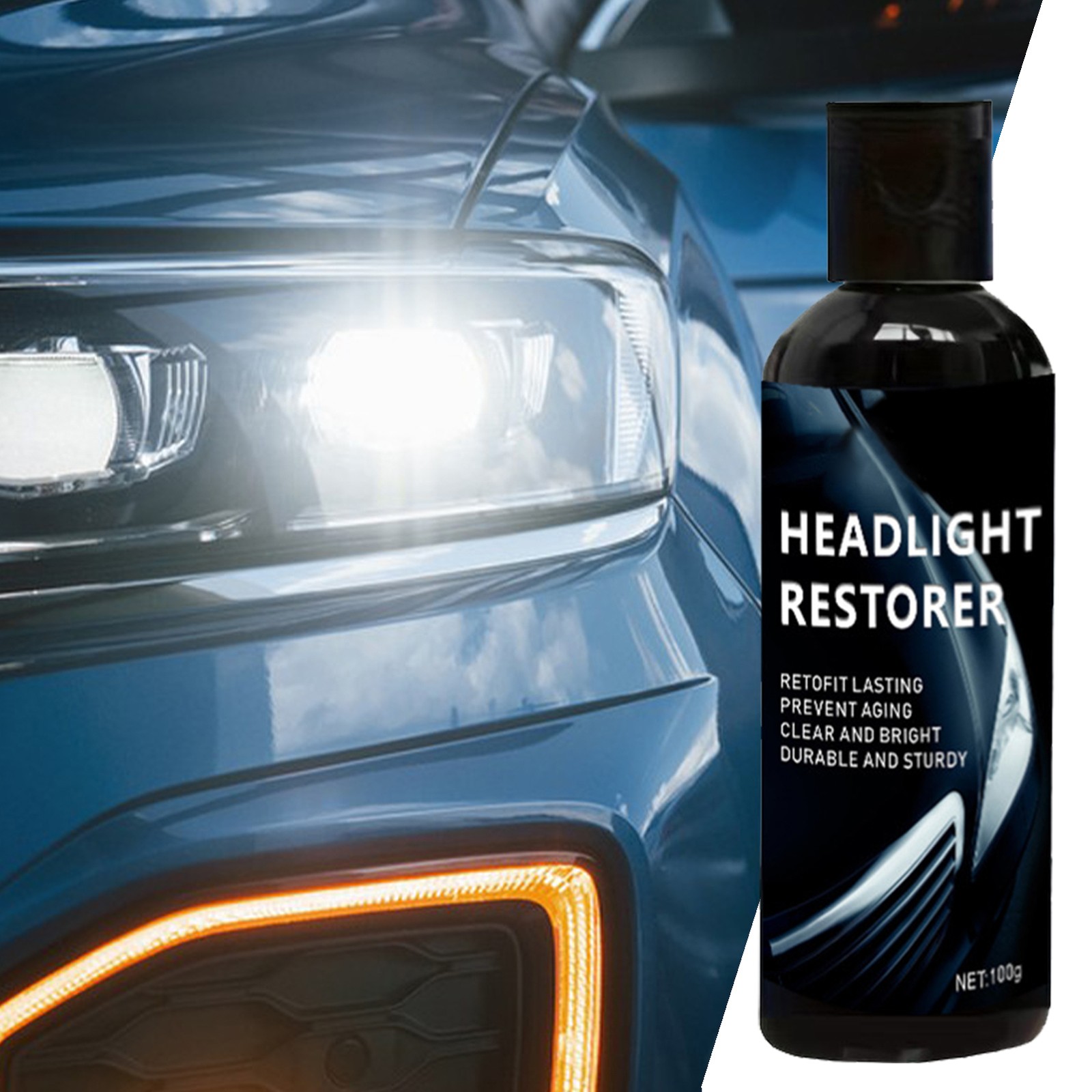 Headlight Restoration 100g Car Headlights Cleaner Headlight Repair Liquid