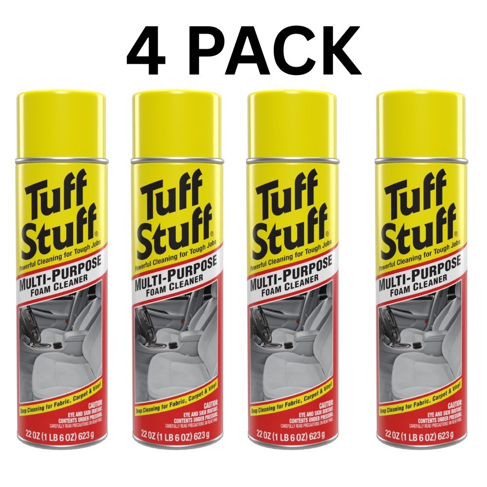 Tuff Stuff Foam Cleaner 22 oz Multi Purpose Auto Detail 4 Pack