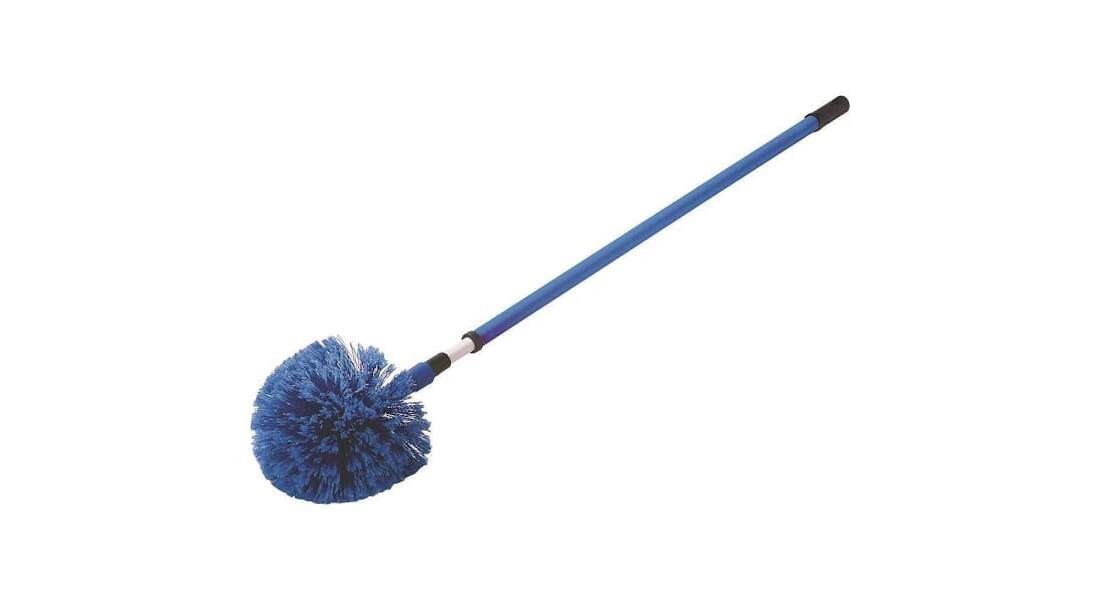 34 in. to 59 in. Metal Telescopic Handle for 363404 White
