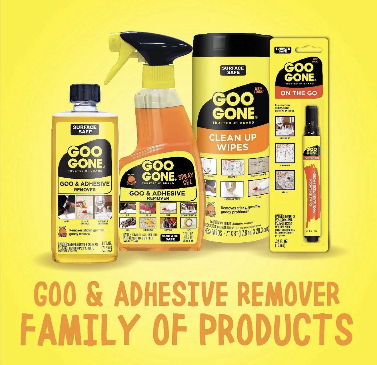 Goo Gone 2096 12 oz Spray Bottle Spray Gel Cleaner – Citrus Scent (6/CT) New