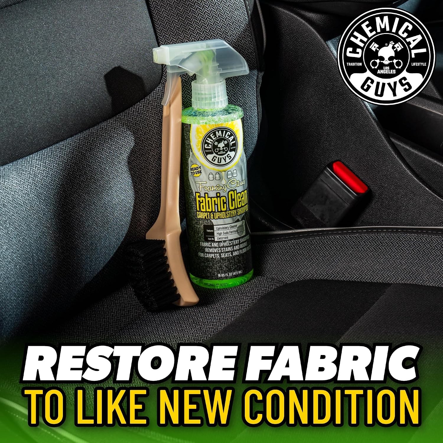 Carpet and Upholstery Cleaner Sprayable Citrus Fabric Cleaner for Cars