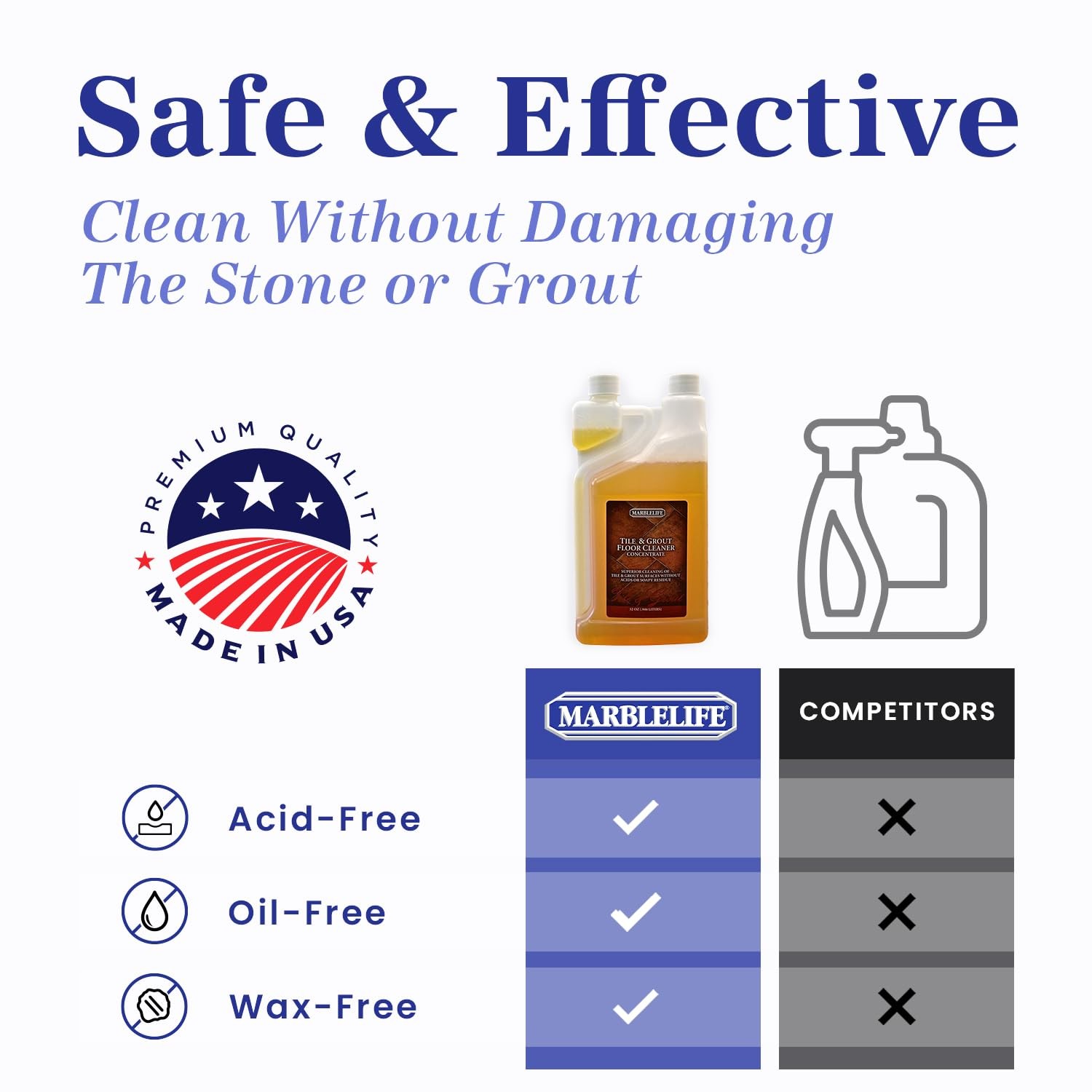 Tile & Grout Cleaner – Tile and Grout Cleaner for Floors, Pools, Bathroom Sho…