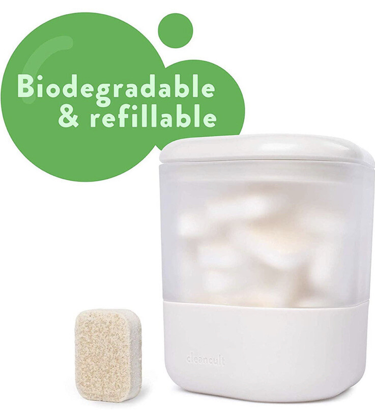 Cleancult Non Toxic Dishwasher 18 Tablets W/ Shatter Resistant Glass Container